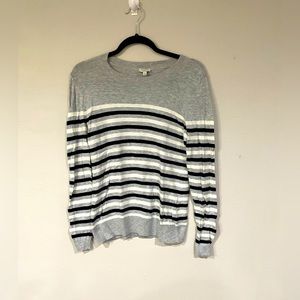 Talbots Grey Striped Sweater - SP